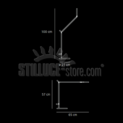 Artemide - Lampada da tavolo Demetra Professional nero opaco