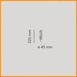 Flos Flauta H225 Spiga Lampada da Parete - immagine 2