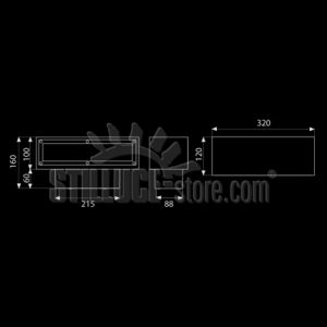 Boluce Line 320 Parete LED Cod. 6064 Bidirezionale - immagine 3