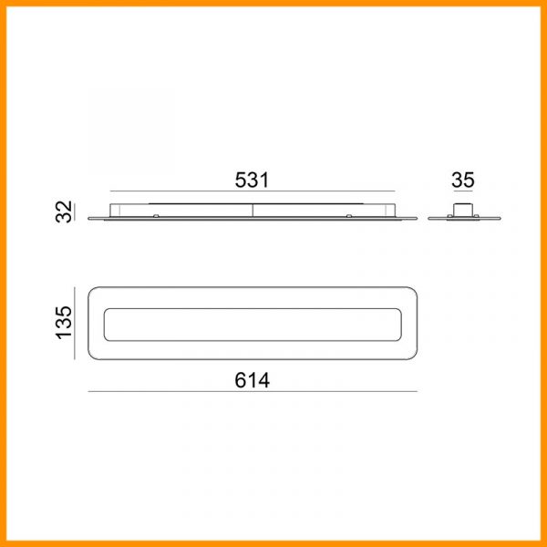 LAMPADA DA PARETE A LED LINEA LIGHT ANTILLE