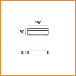 LineaLight Metal 25 parete o soffitto LED - immagine 3