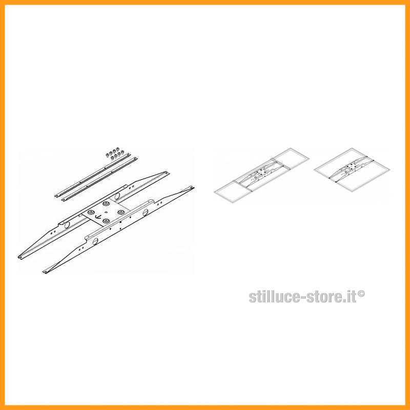 Novalux The Panel Accessorio Kit fissaggio a plafone cod. 16213.99 – Stilluce  Store