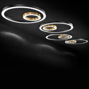 Panzeri Silver Ring lampada da parete o soffitto LED d. 78 cm - immagine 6