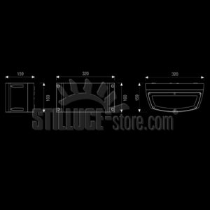 Boluce Blues Big Monodirezionale  E27 Cod. 8081 - immagine 3