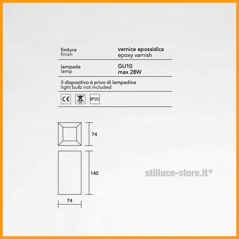 Isyluce Simplie Lampada soffitto GU10 220V Cod. 750 e 751 – Stilluce Store